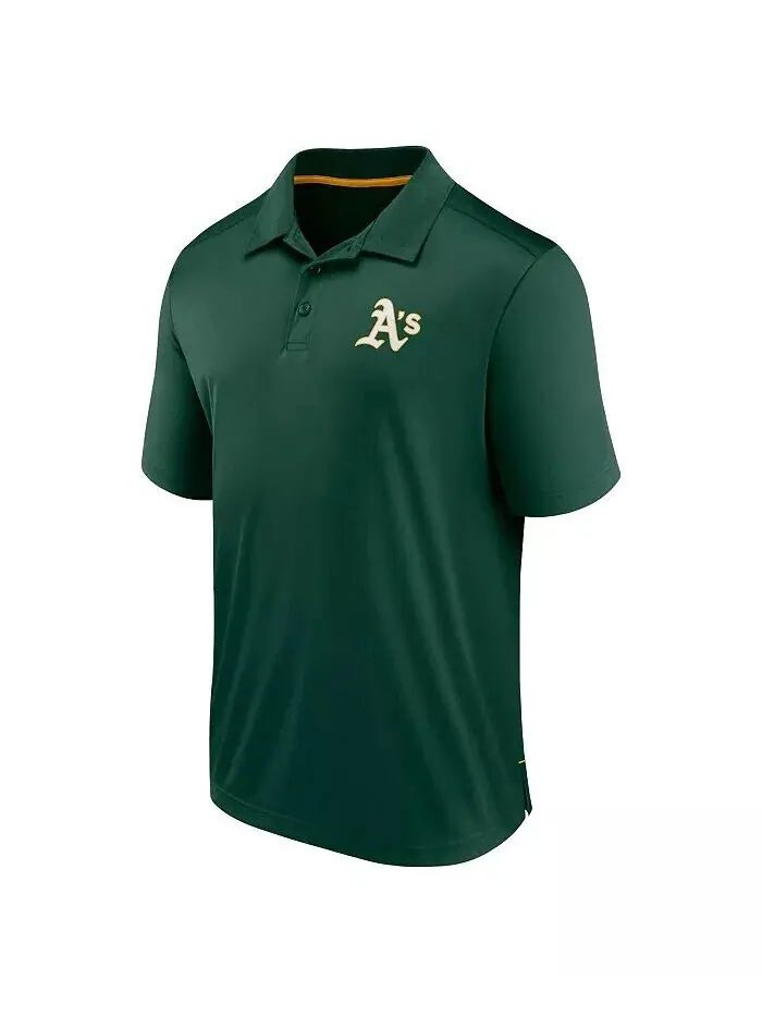 Мужская зеленая рубашка-поло Oakland Athletics Hands Down Fanatics — изображение 3 из 3