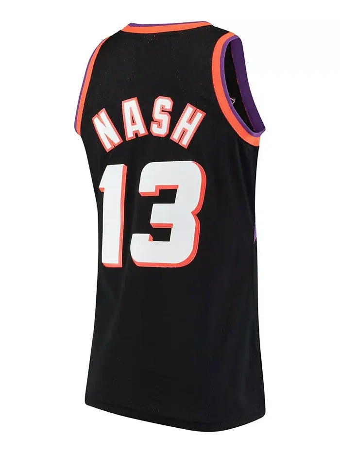 Мужская баскетбольная майка Hardwood Classics Swingman Phoenix Suns 1996-97 Steve Nash в черном — изображение 3 из 5