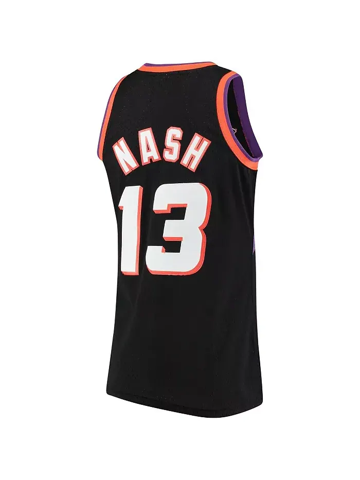 Мужская баскетбольная майка Hardwood Classics Swingman Phoenix Suns 1996-97 Steve Nash в черном — изображение 5 из 5
