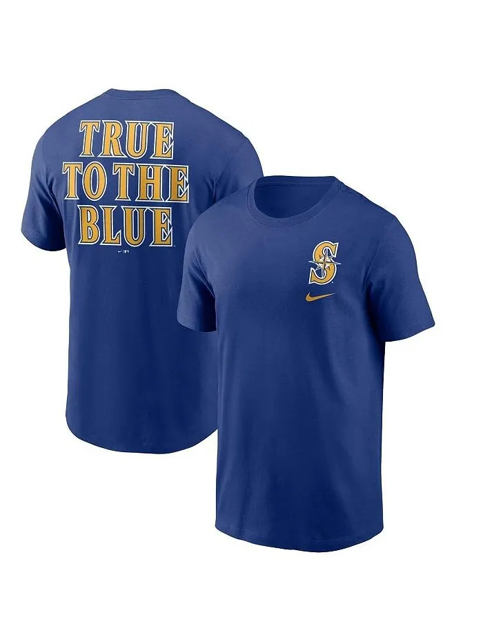 Мужская футболка Royal Seattle Mariners True to the Blue Hometown Nike — изображение 1 из 3, королевский