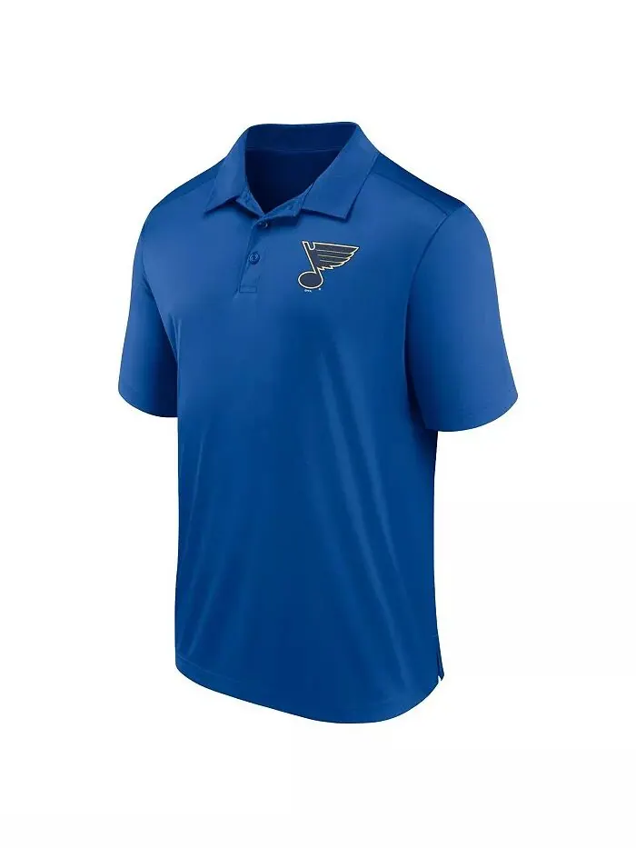Мужская синяя рубашка-поло St. Louis Blues с левой стороны Fanatics — изображение 3 из 3