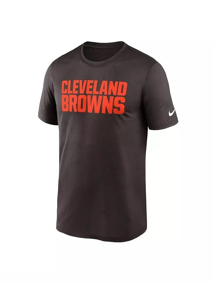 Мужская коричневая футболка с надписью Cleveland Browns Primetime Legend Nike — изображение 3 из 3