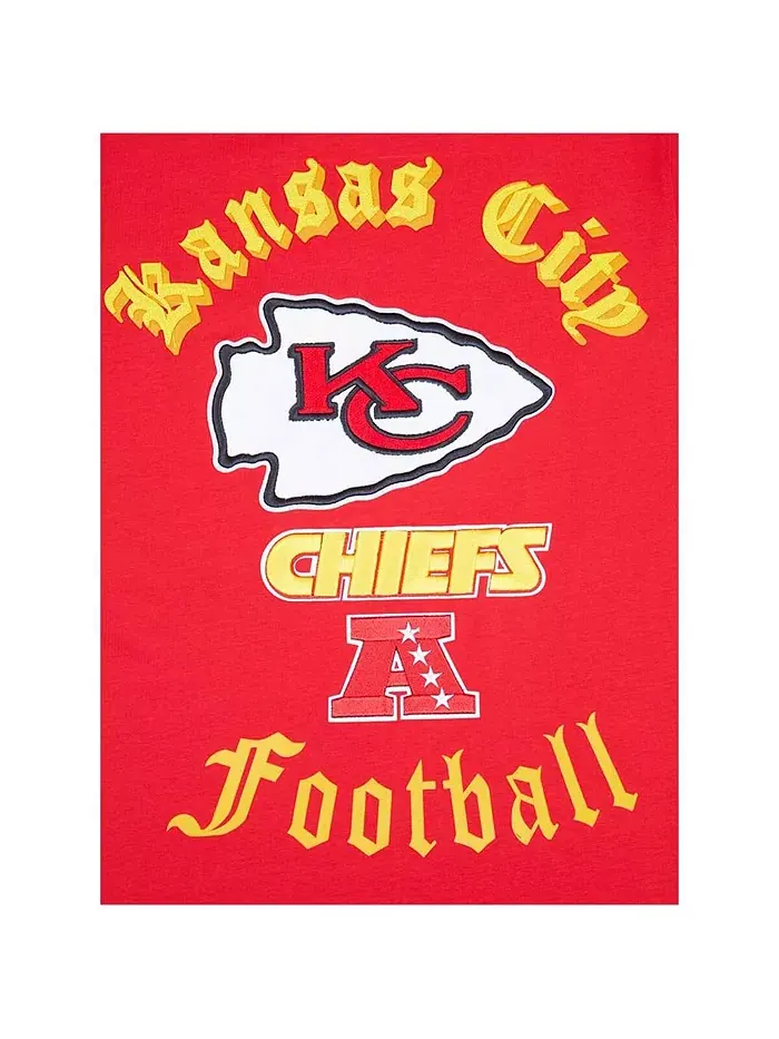 Мужская футболка Kansas City Chiefs в красном цвете с принтом Old English Pro Standard — изображение 4 из 4