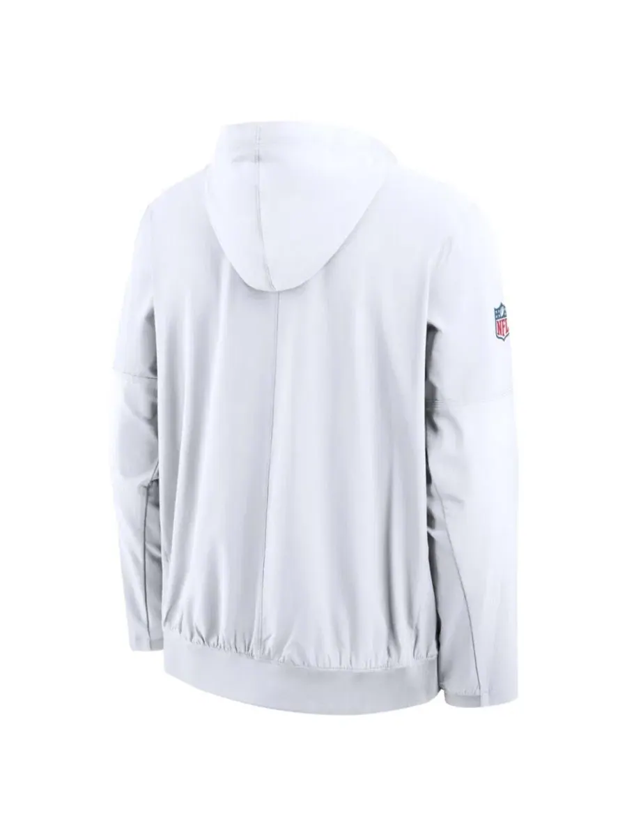 Анорак-худи с полузамком Nike White — изображение 3 из 3, белый оранжевый