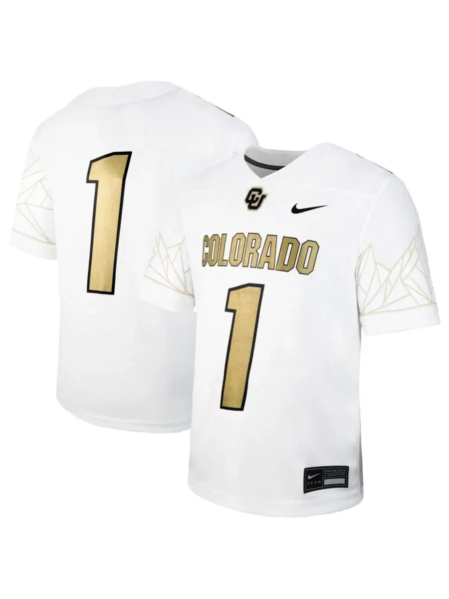 Детская футболка-джерси Nike Colorado Buffaloes Alternate Football Game Jersey, 1 — изображение 1 из 3, белый
