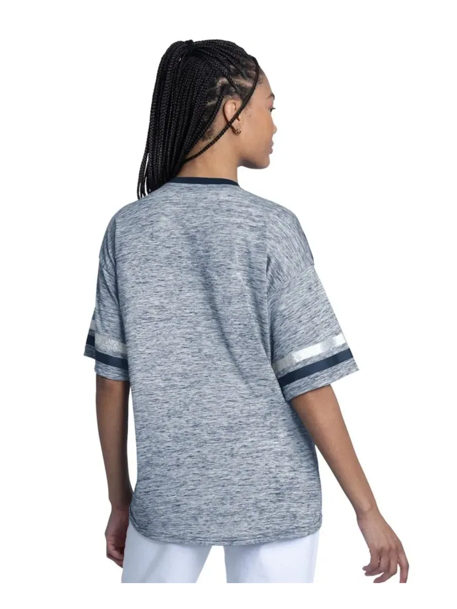 Женский топ оверсайз с блестящим принтом New York Yankees Off-Season Oversized Top G-III 4Her by — изображение 2 из 3