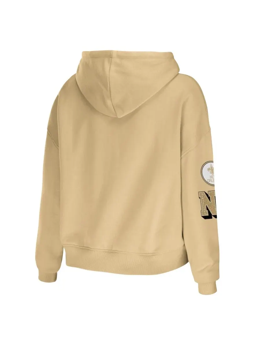 Худи-пуловер с капюшоном и принтом New Orleans Saints WEAR by Erin Andrews — изображение 3 из 3, золото