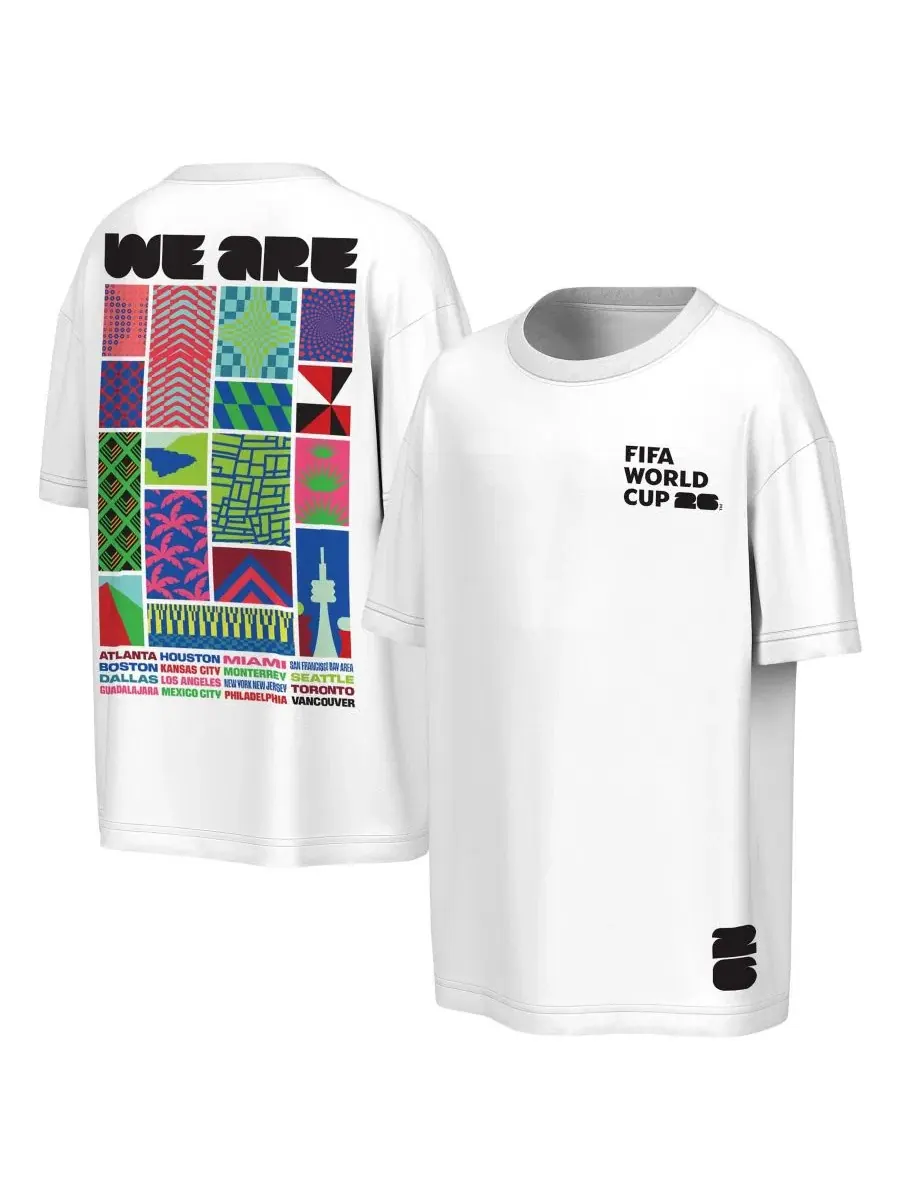 Футболка с принтом FIFA World Cup 2026 All City Spectacle Outerstuff — изображение 1 из 3, белый