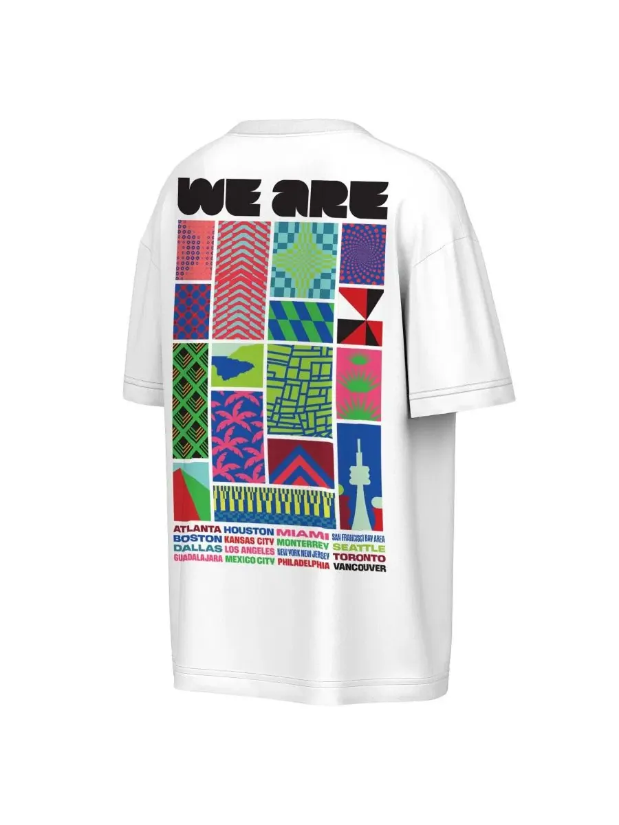 Футболка с принтом FIFA World Cup 2026 All City Spectacle Outerstuff — изображение 3 из 3, белый