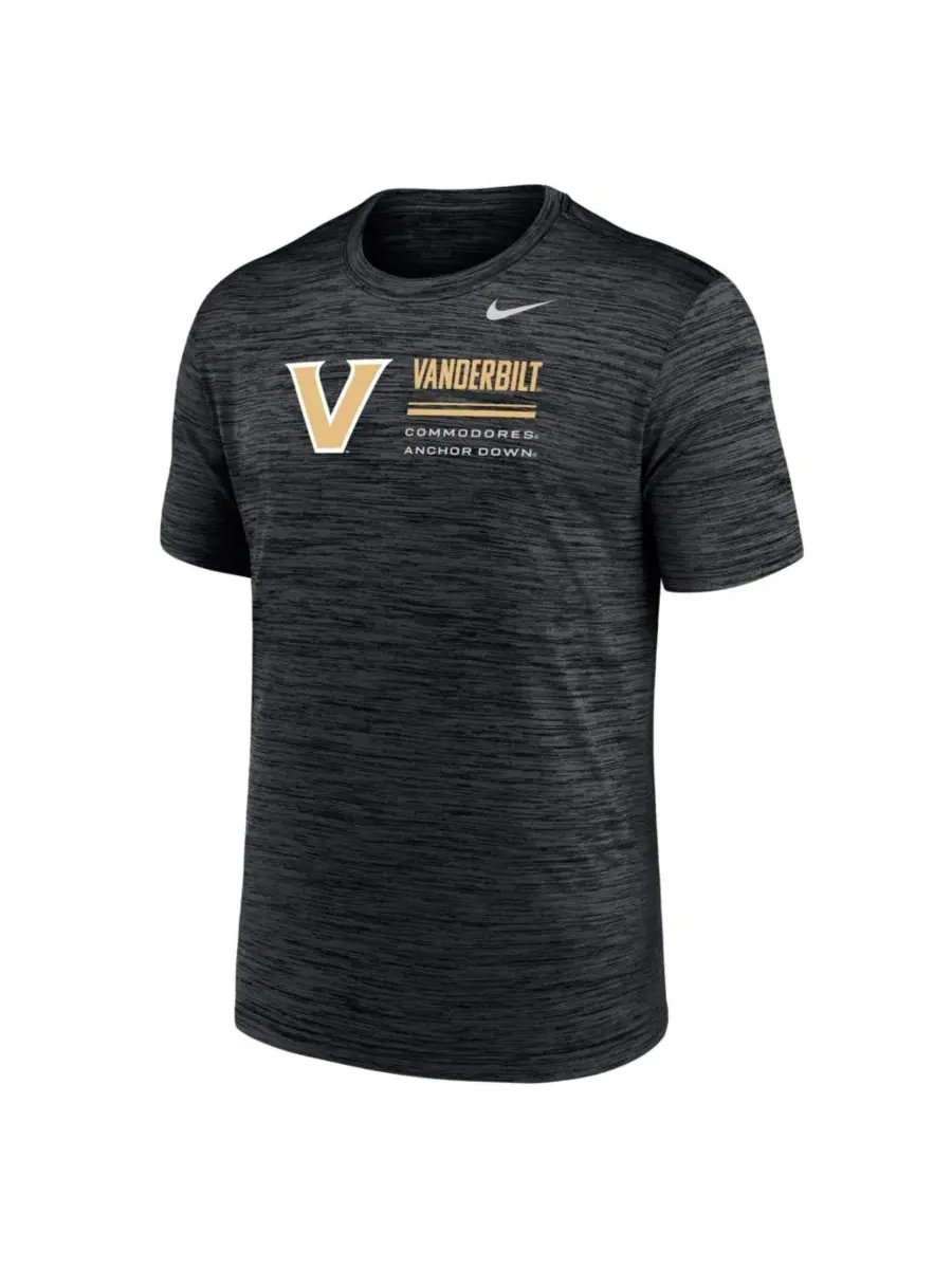 Футболка с принтом Velocity Dri-FIT Nike — изображение 3 из 3, черный