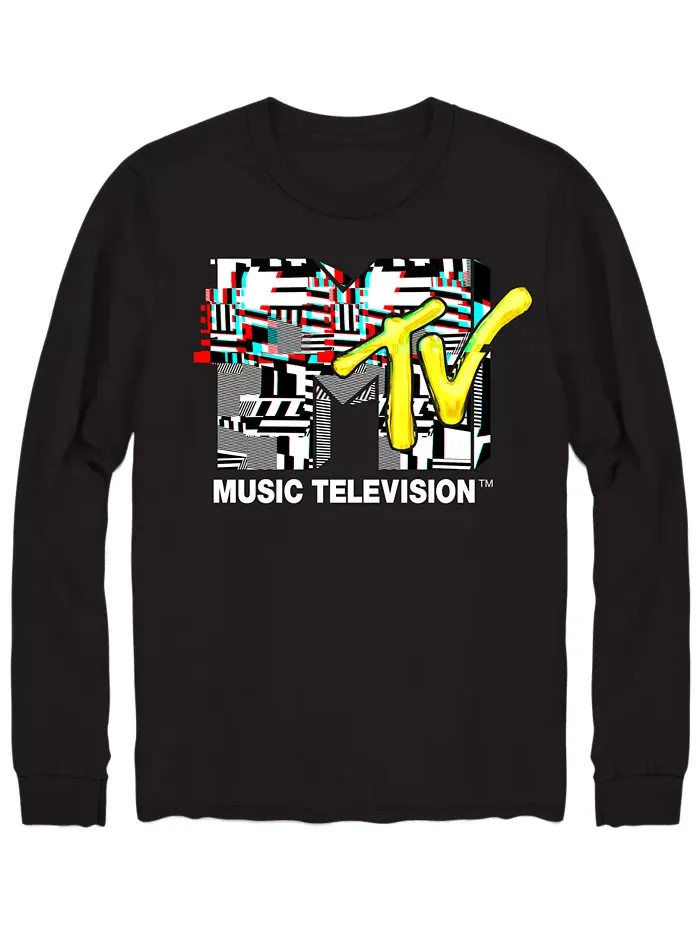 Футболка мужская с принтом MTV Glitch AIRWAVES — изображение 1 из 1