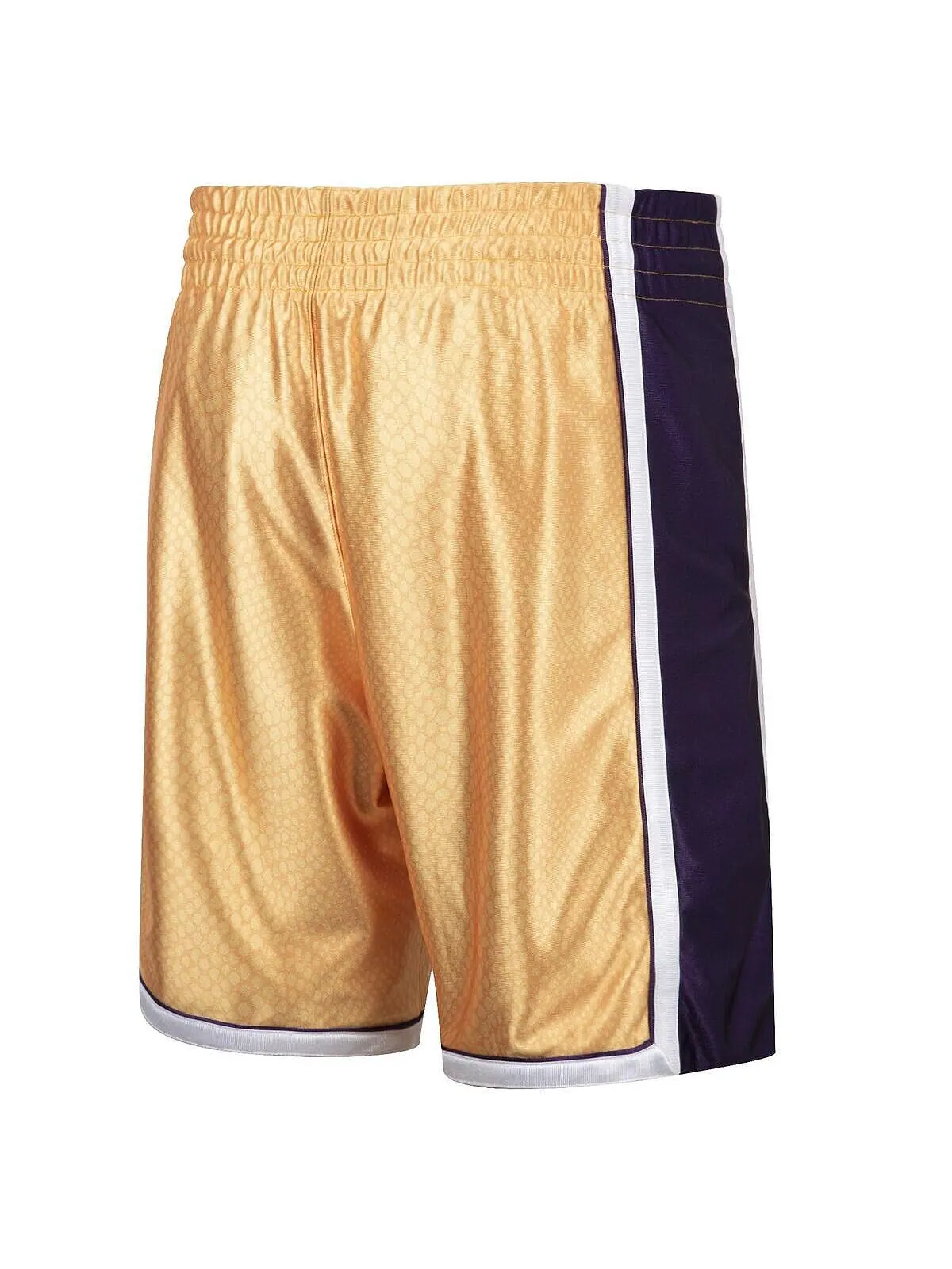 Мужские двусторонние шорты los angeles lakers authentic золотистого и пурпурного цвета с — изображение 2 из 4