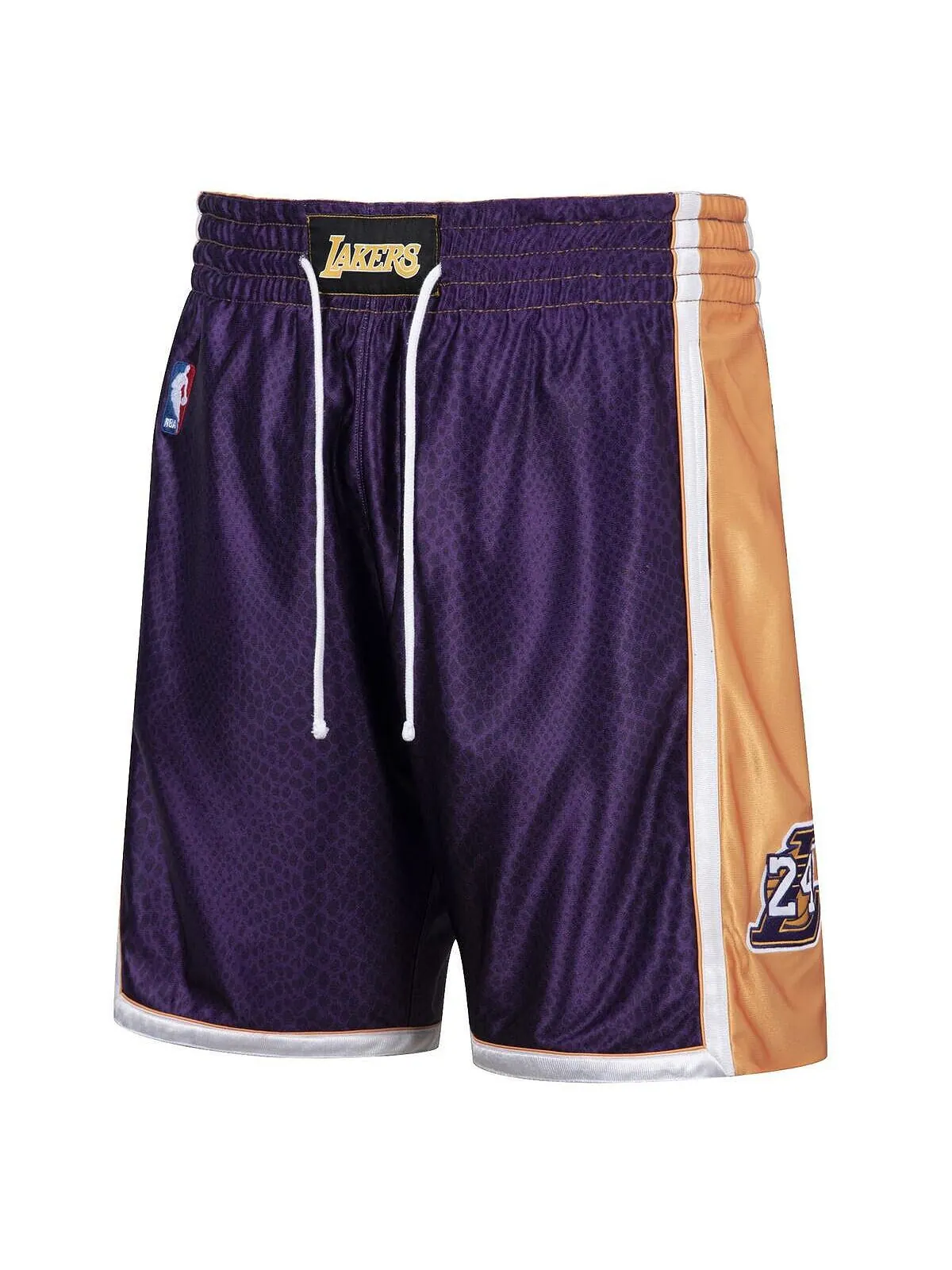 Мужские двусторонние шорты los angeles lakers authentic золотистого и пурпурного цвета с — изображение 3 из 4