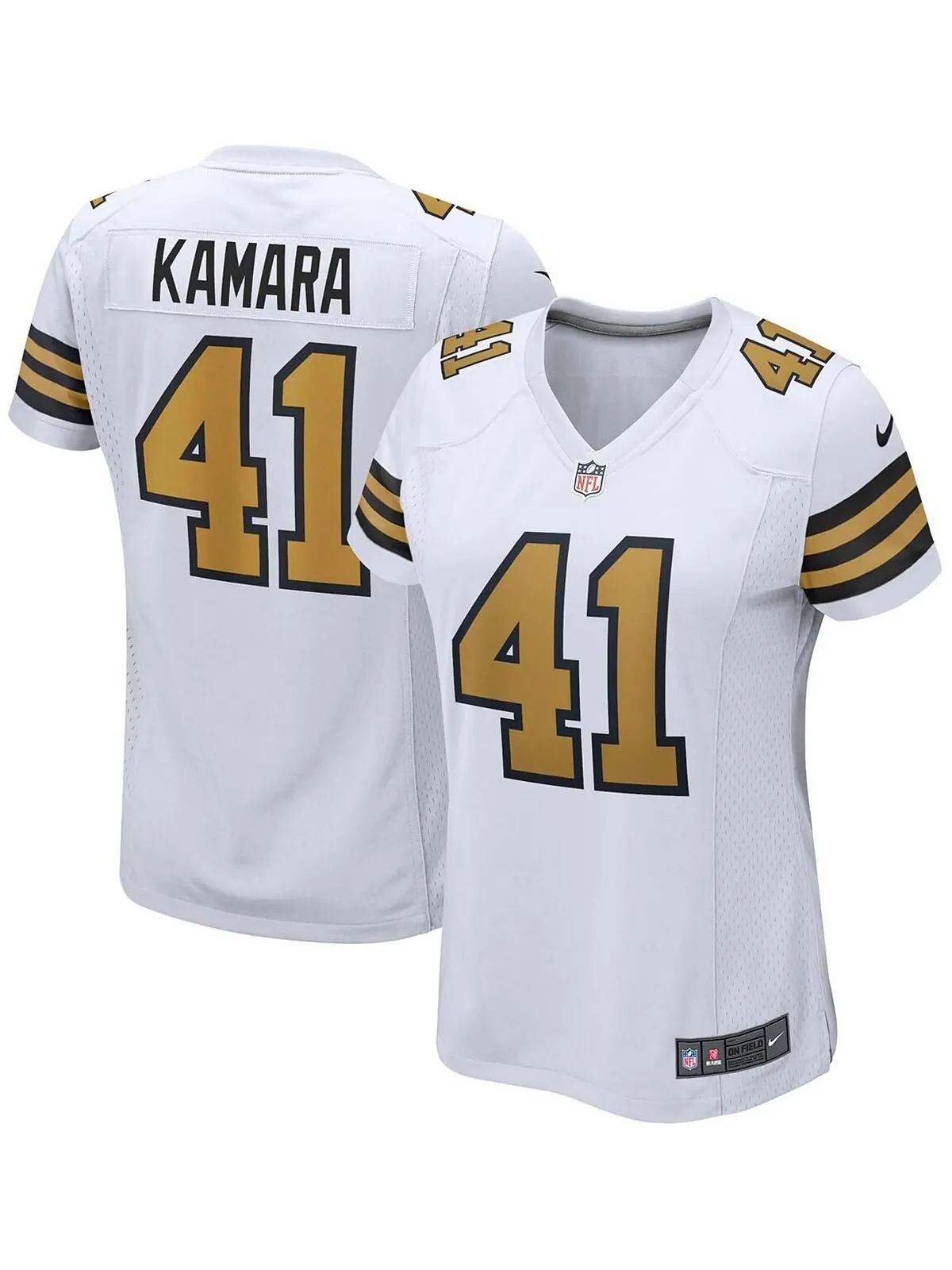 Женская белая майка игрока альтернативной игры Alvin Kamara New Orleans Saints Nike — изображение 1 из 3, белый