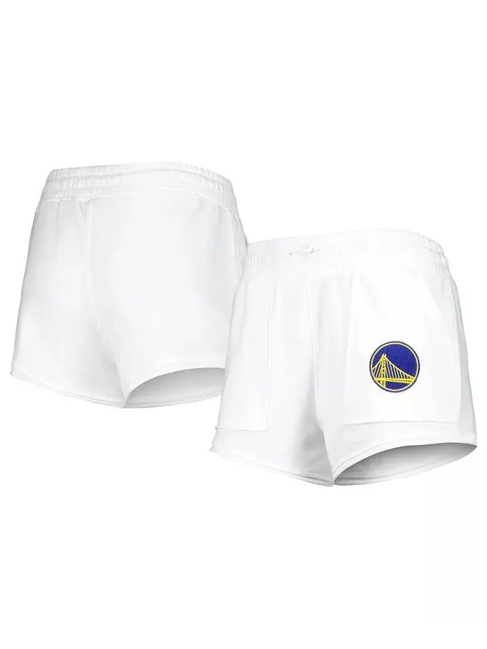 Женские белые шорты Golden State Warriors Sunray Concepts Sport