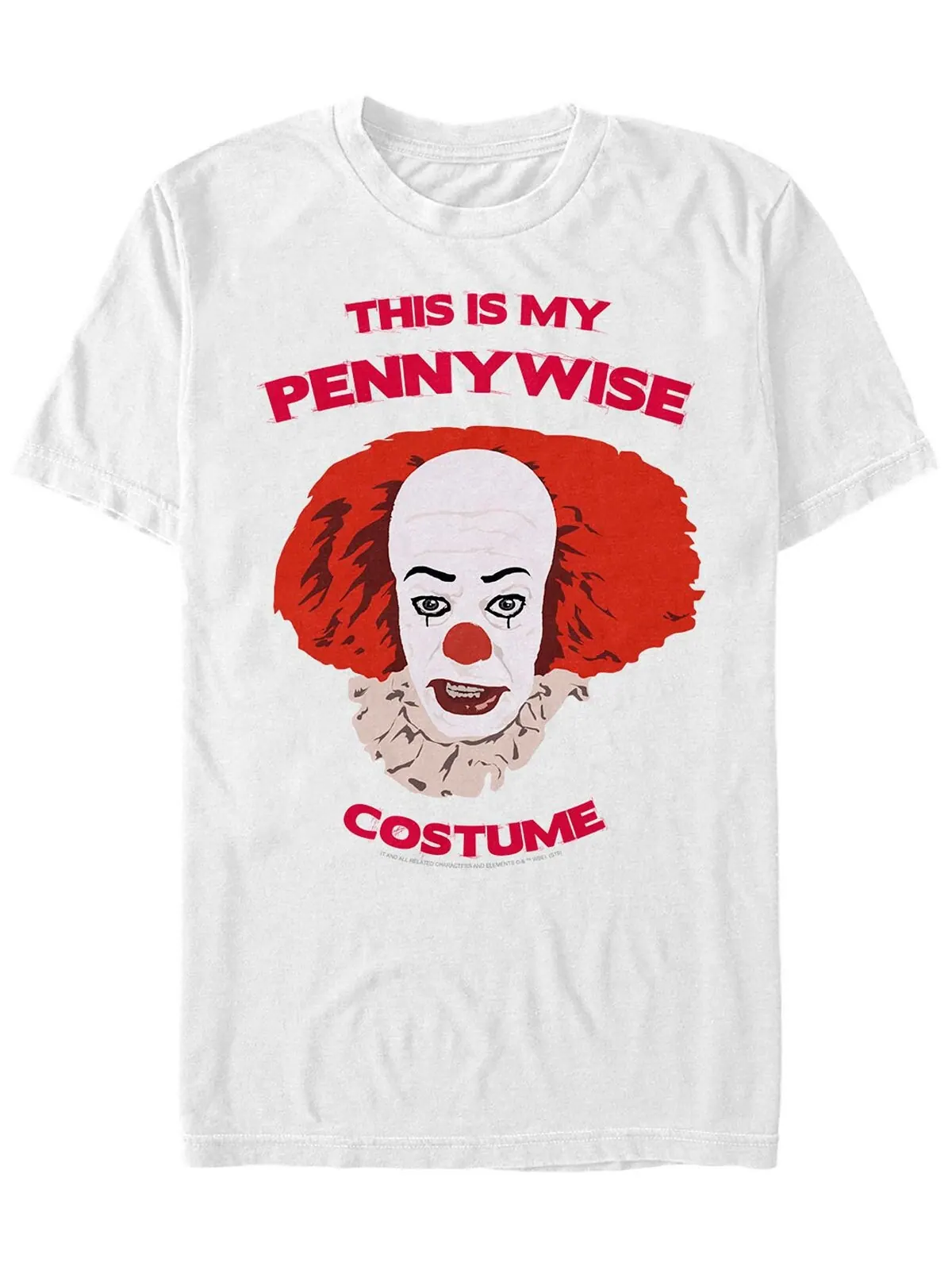 Мужская футболка с коротким рукавом it: tv miniseries 90s pennywise Fifth Sun — изображение 1 из 1, белый