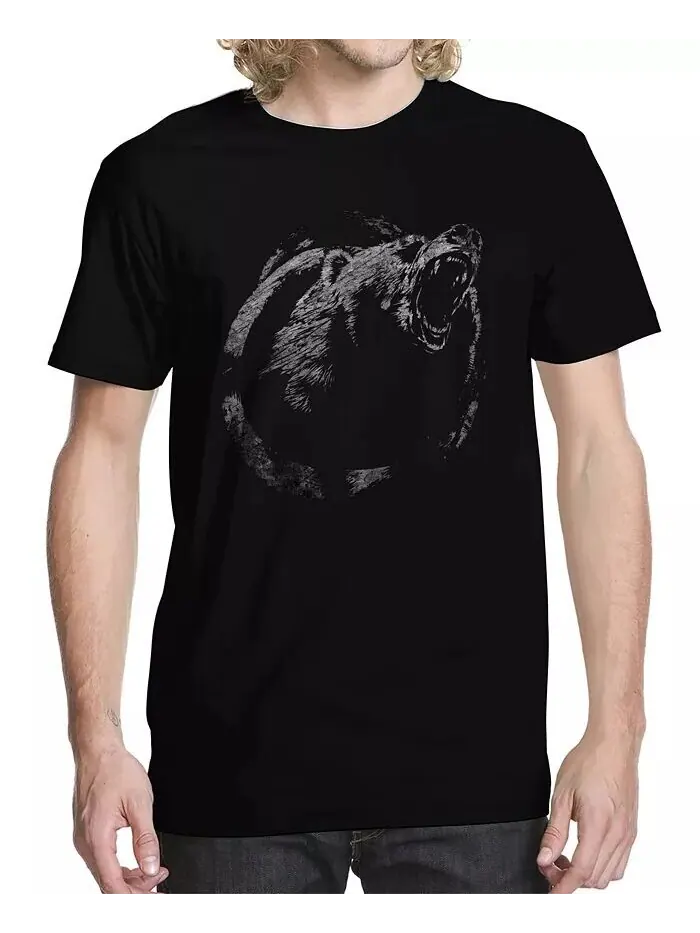 Футболка мужская с рисунком медведя Buzz Shirts