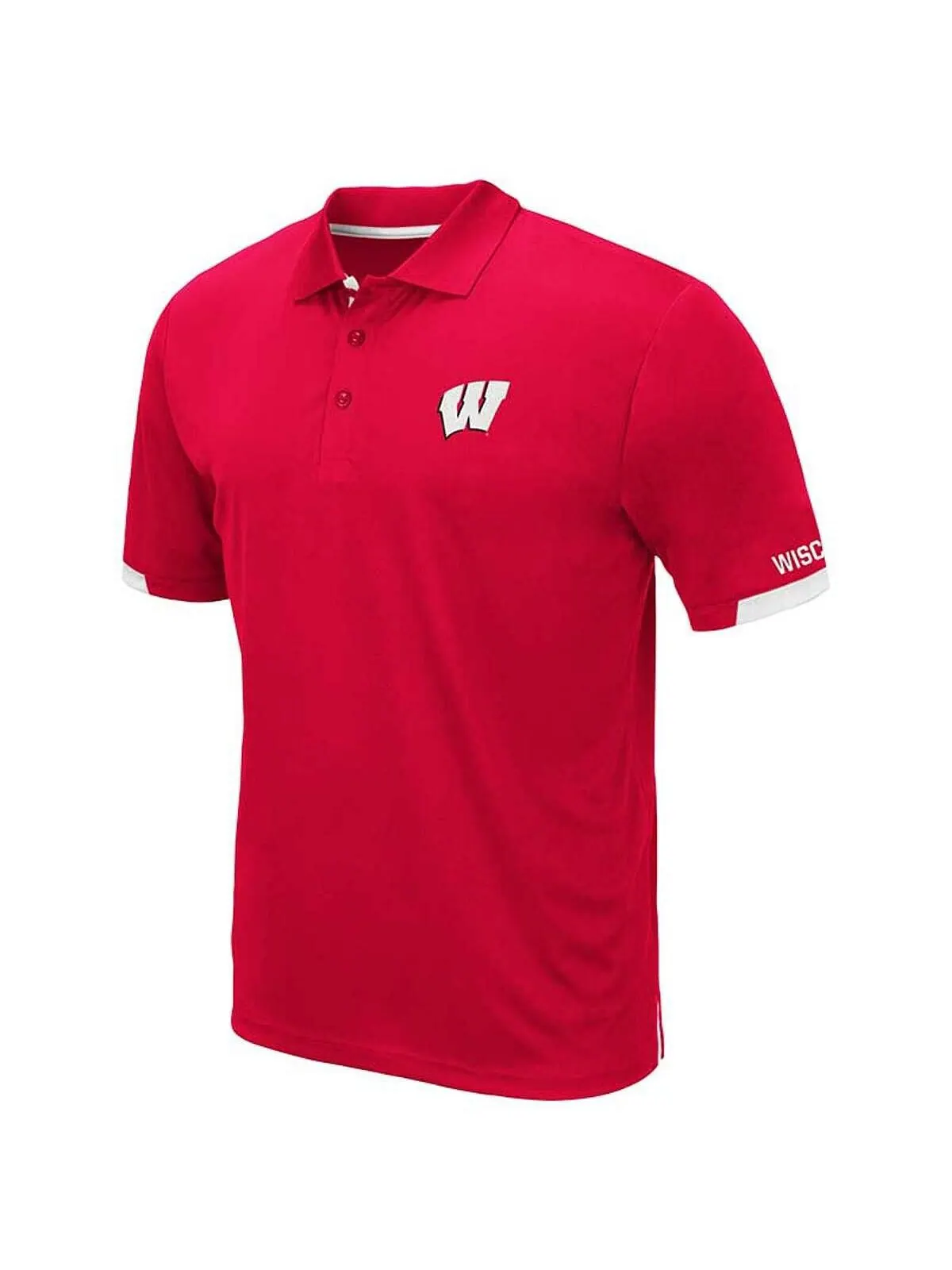 Мужская рубашка поло Red Wisconsin Badgers Big and Tall Santry Colosseum — изображение 2 из 3, красный