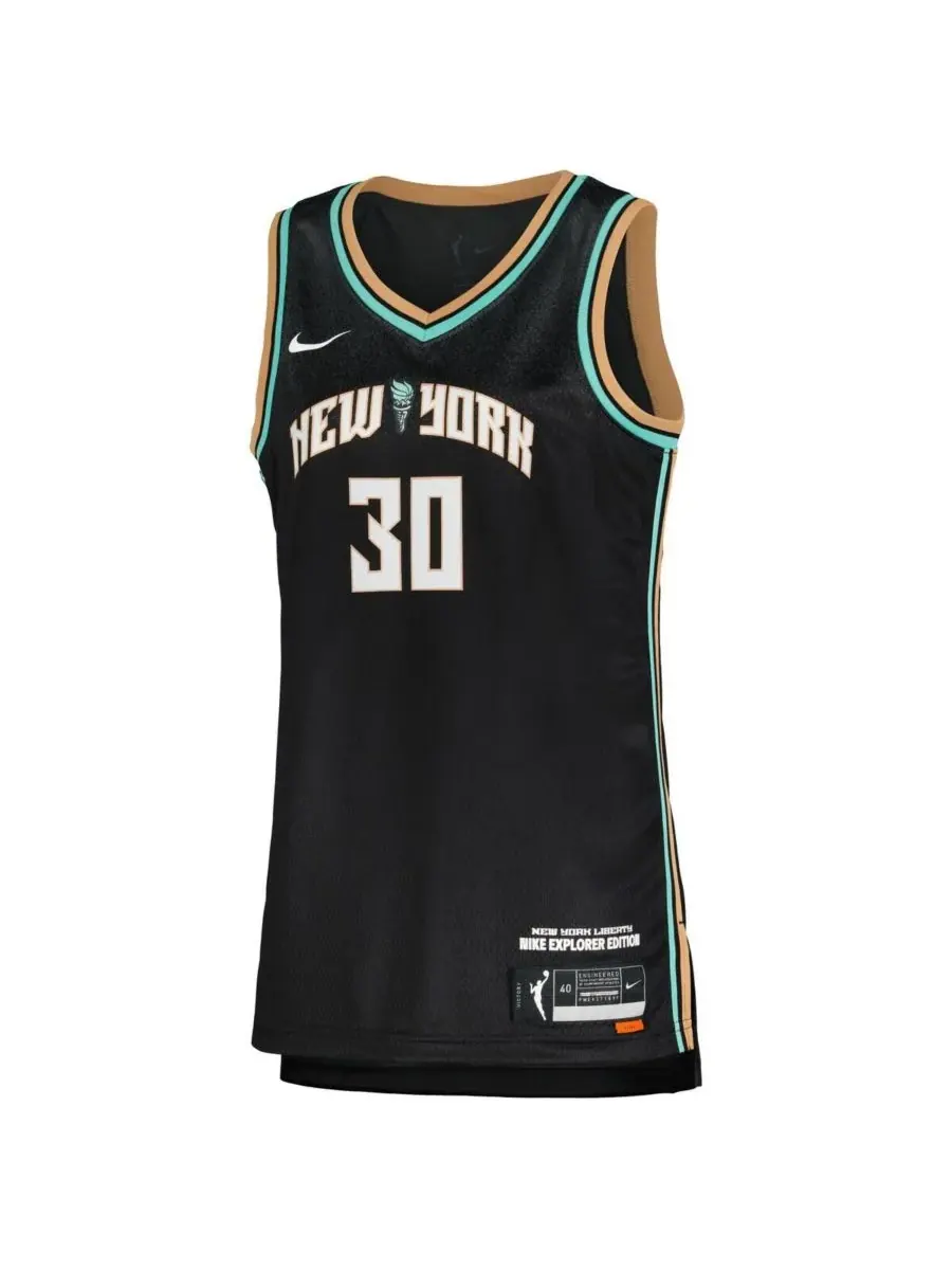Nike Женская черная футболка Breanna Stewart New York Liberty Explorer Edition Victory — изображение 2 из 3, черный