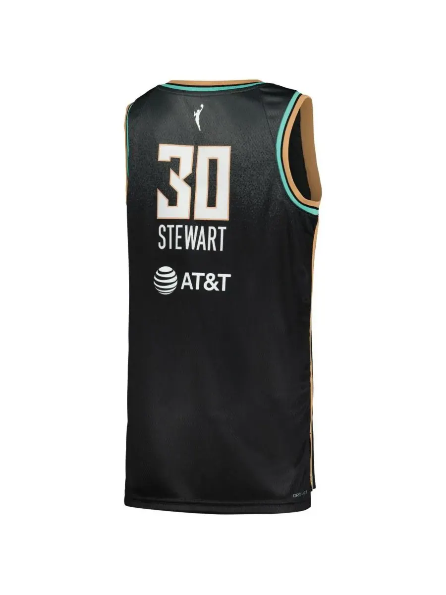 Nike Женская черная футболка Breanna Stewart New York Liberty Explorer Edition Victory — изображение 3 из 3, черный