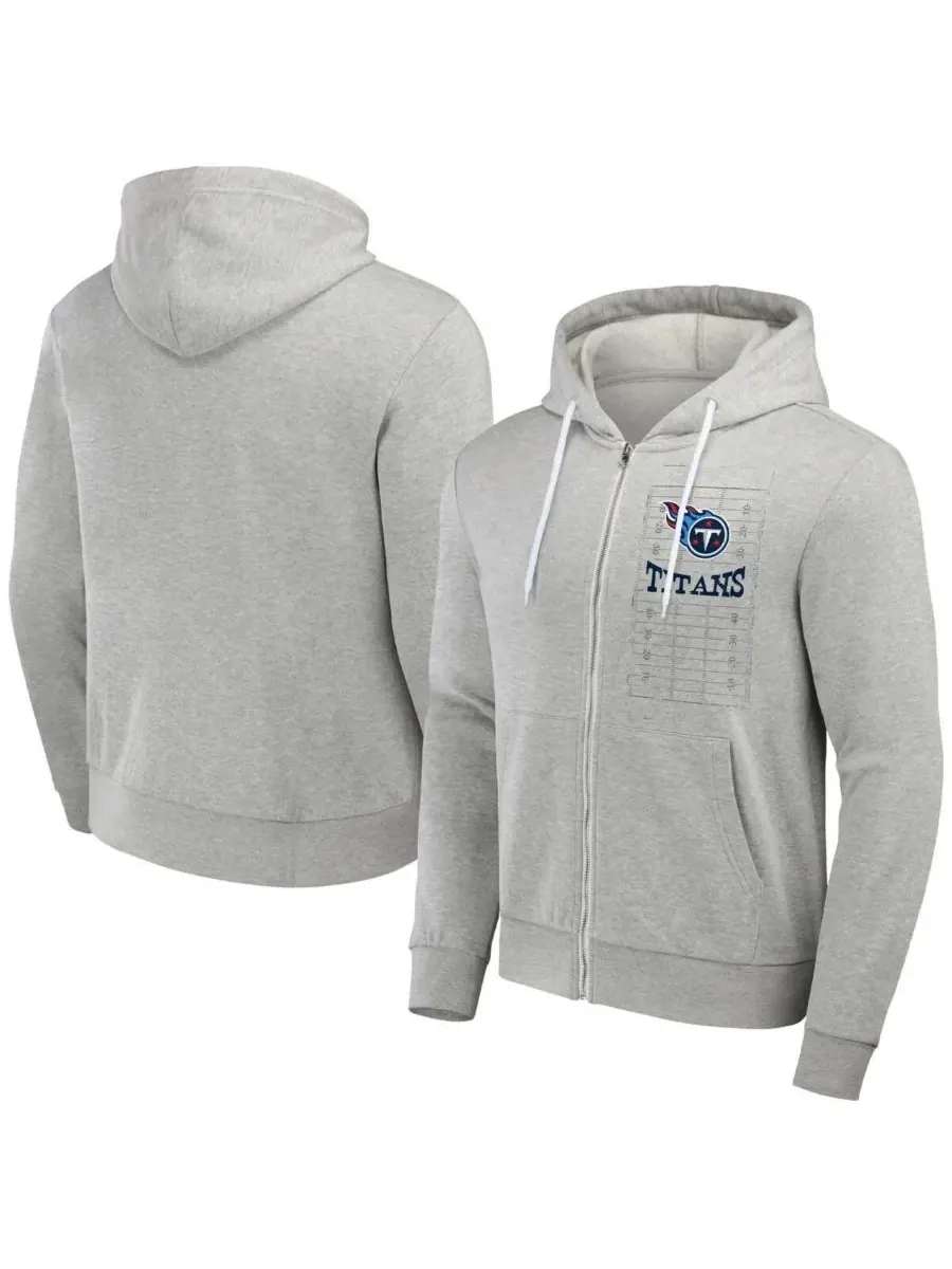 Fanatics Мужская толстовка на молнии NFL x Darius Rucker из коллекции Tennessee Titans цвета «Хизер — изображение 1 из 3