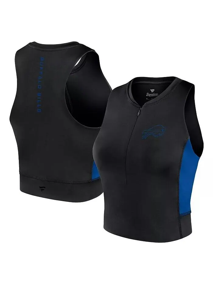 Женская черная футболка-майка Buffalo Bills Studio Fitted Gym Fanatics — изображение 1 из 3