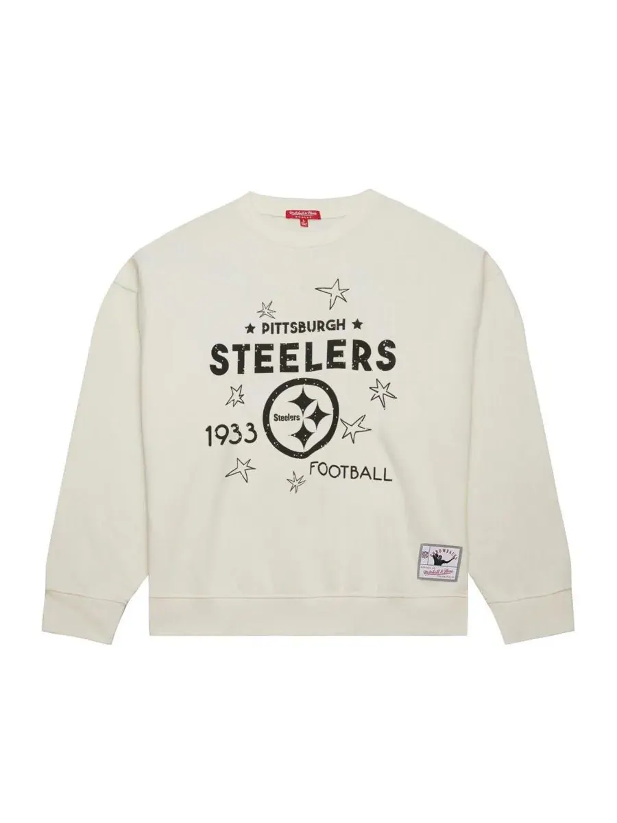 Fanatics Женская кремовая толстовка больших размеров с изображением футболки Pittsburgh Steelers — изображение 3 из 3