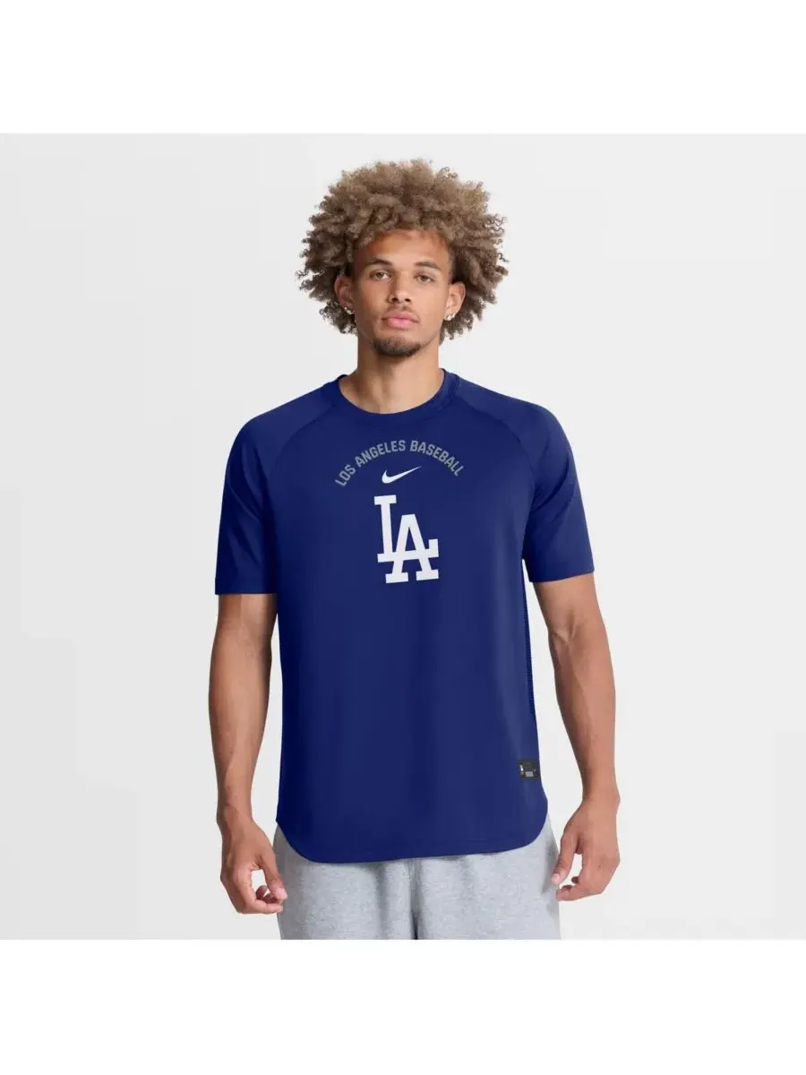 Мужская футболка-реглан из аутентичной коллекции Royal Los Angeles Dodgers, предназначенная для — изображение 1 из 3