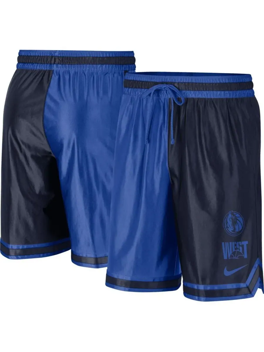 Nike Мужские шорты Dallas Mavericks Courtside Versus Force Split DNA Performance Shorts