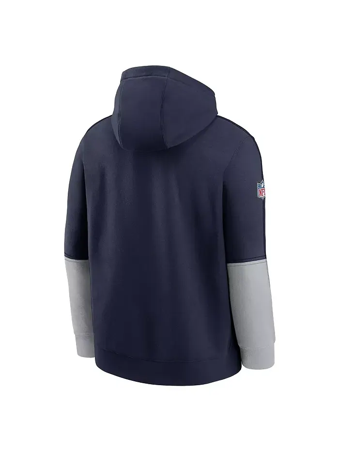Мужской синий худи Dallas Cowboys Sideline Club Nike — изображение 3 из 3