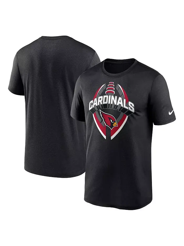 Мужская черная футболка Arizona Cardinals Legend Icon Performance Nike — изображение 1 из 3