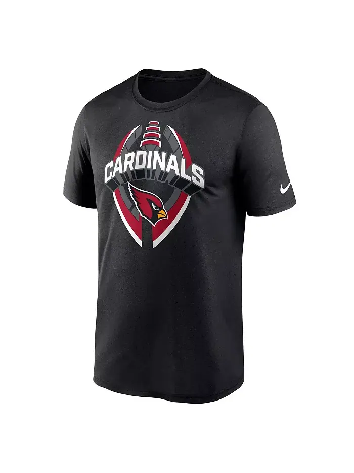 Мужская черная футболка Arizona Cardinals Legend Icon Performance Nike — изображение 2 из 3