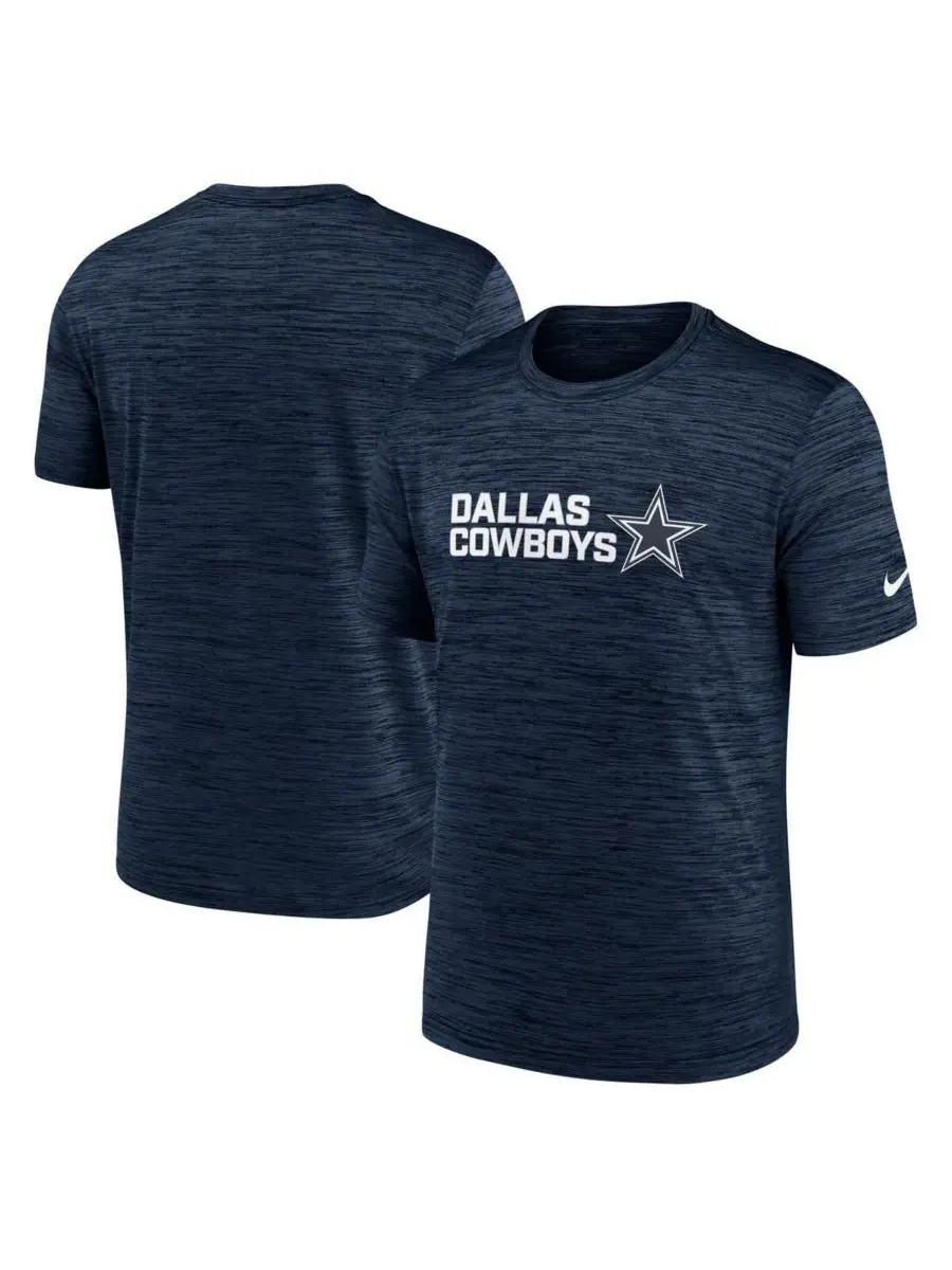 Nike Мужская темно-синяя футболка Dallas Cowboys Big Tall Primetime Reverse Play Velocity — изображение 1 из 3, темно-синий