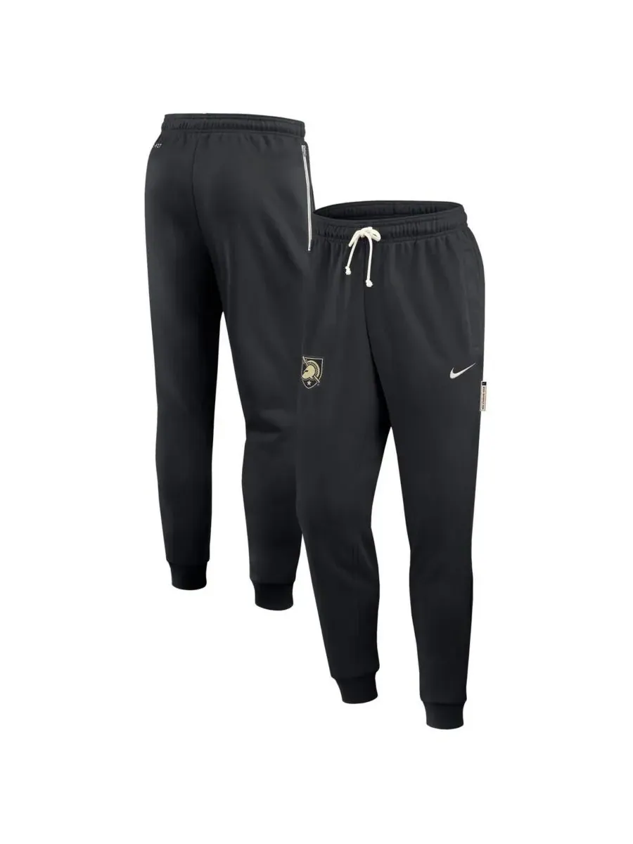 Nike Мужские черные армейские брюки Black Knights 2025 Sideline Performance Taper Pants