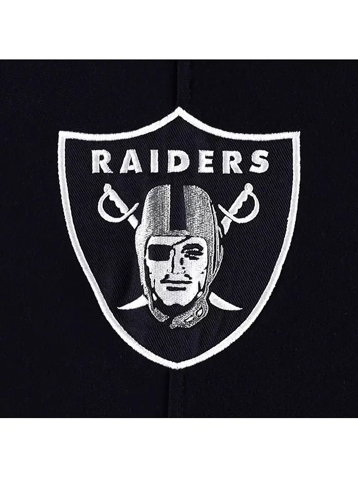 Мужская толстовка с капюшоном Las Vegas Raiders в сером цвете с эффектом меланжа, на шнуровке '47 — изображение 2 из 4