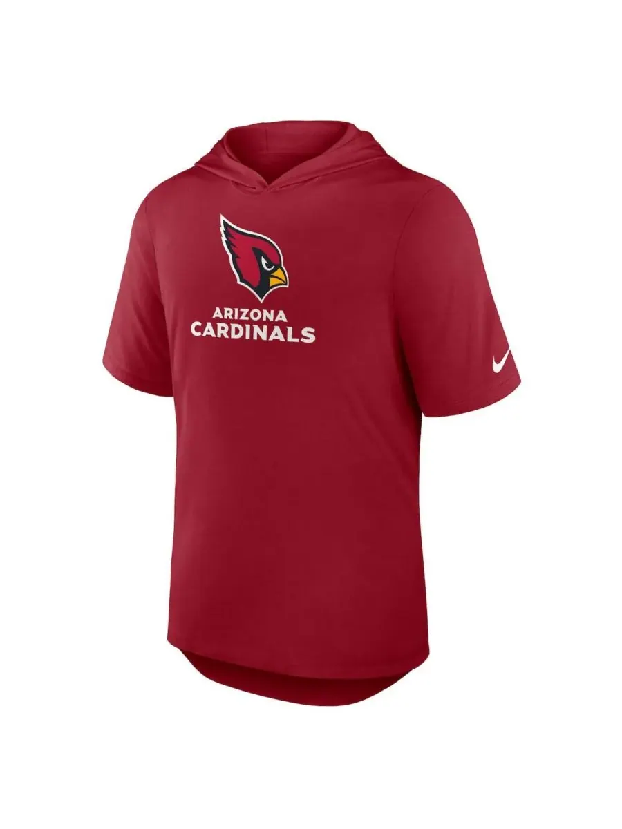 Мужская футболка с капюшоном Cardinal Arizona Cardinals Lockup Tri-Blend Nike — изображение 2 из 3, красный