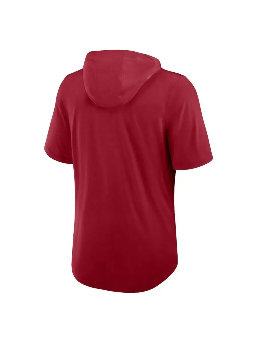 Мужская футболка с капюшоном Cardinal Arizona Cardinals Lockup Tri-Blend Nike — изображение 3 из 3, красный