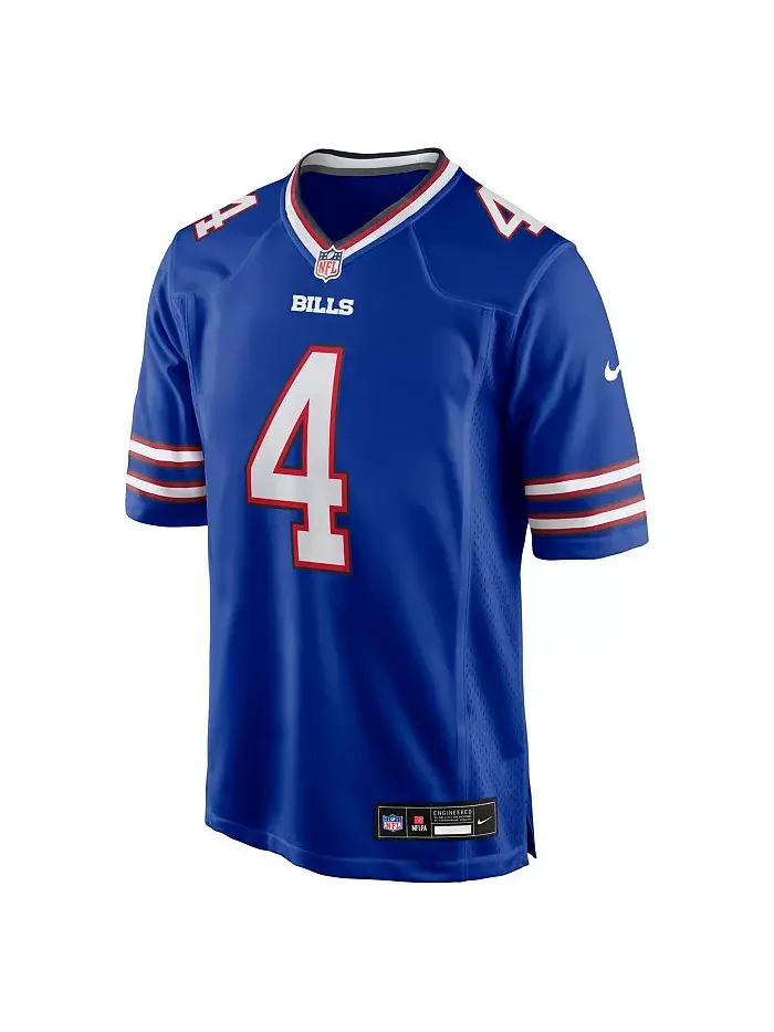 Мужская игровая футболка James Cook III Royal Buffalo Bills Team Nike — изображение 2 из 3