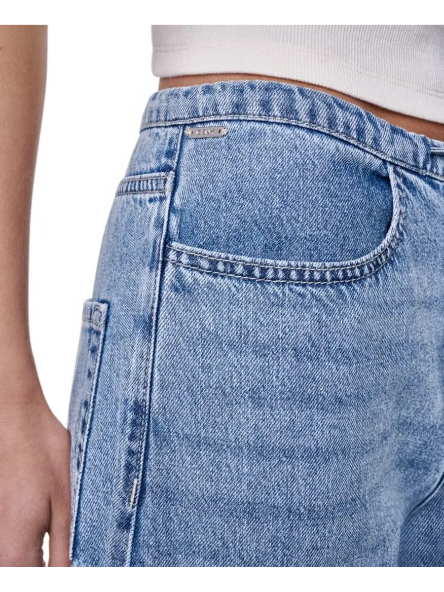 Женские джинсы средней посадки, свободного кроя, прямого кроя Dkny Jeans — изображение 6 из 7