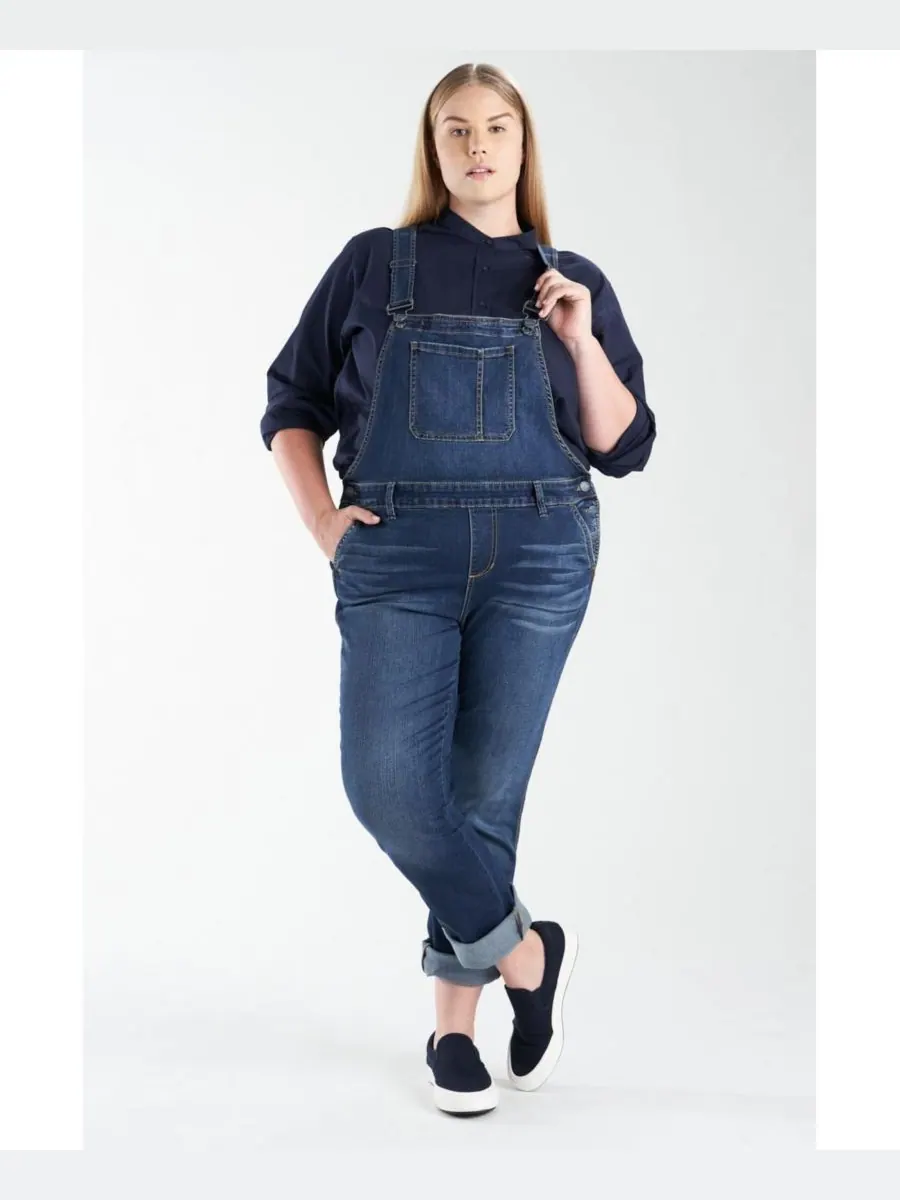 Джинсовый комбинезон больших размеров SLINK Jeans, Martha — изображение 1 из 3