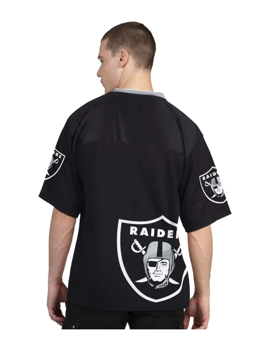 Комплект футболок с длинным и коротким рукавом Las Vegas Raiders Starter — изображение 4 из 5, черный белый