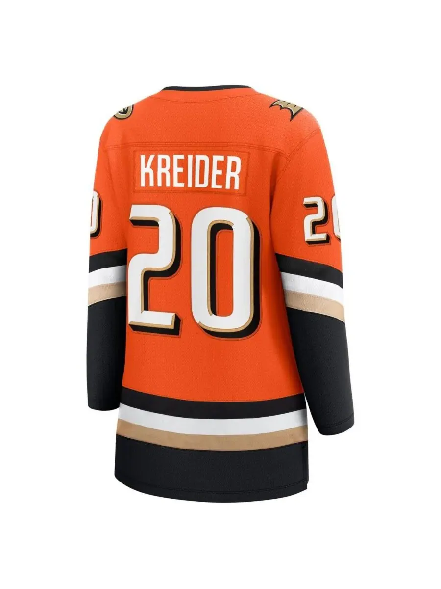 Джерси хоккейное с длинным рукавом Chris Kreider Home Breakaway Fanatics — изображение 3 из 3, оранжевый