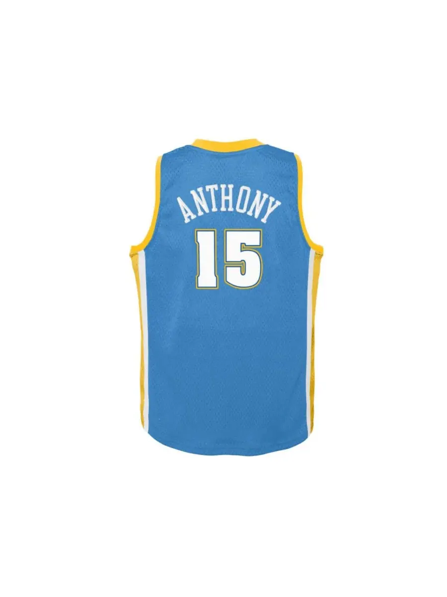 Майка баскетбольная с принтом Carmelo Anthony Mitchell & Ness — изображение 1 из 2, голубой
