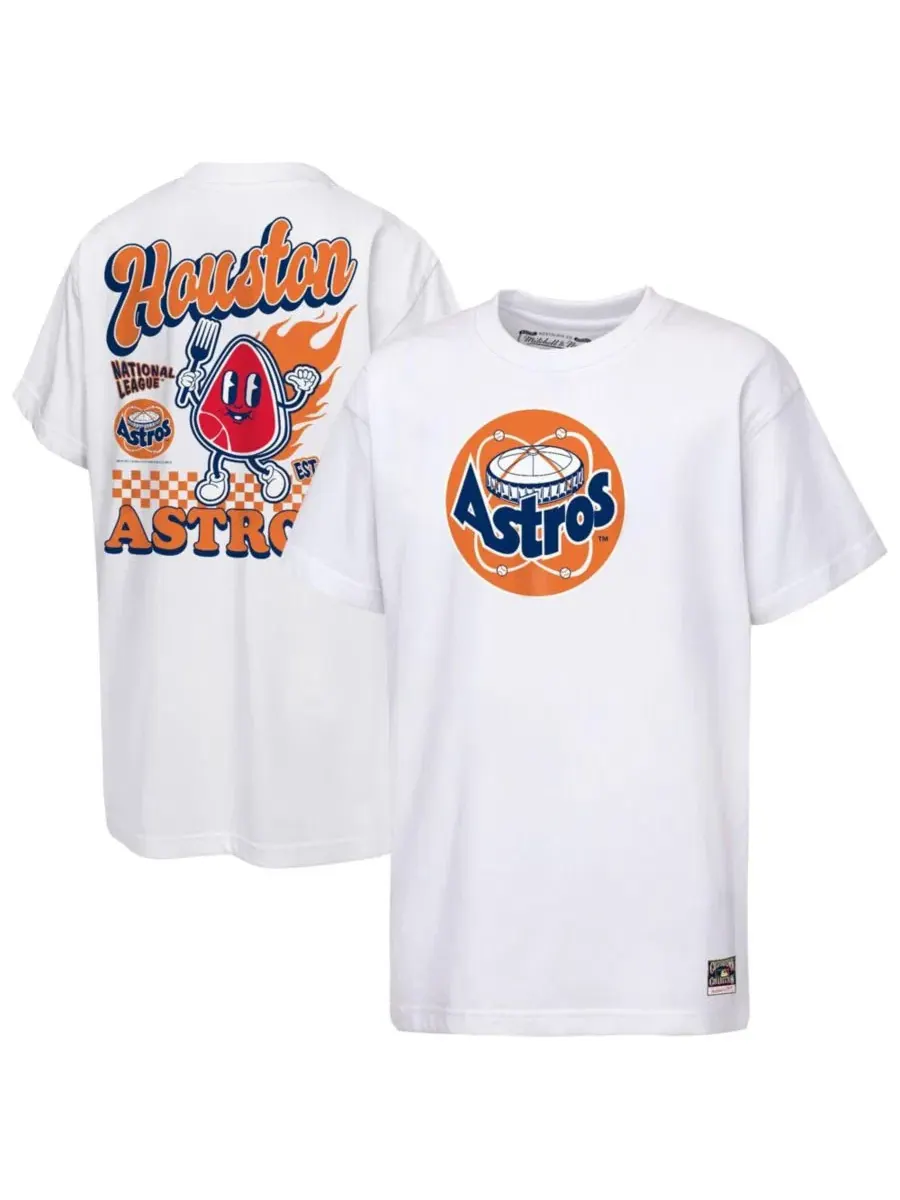 Футболка с принтом Cooperstown Concession Mitchell & Ness — изображение 1 из 3, белый
