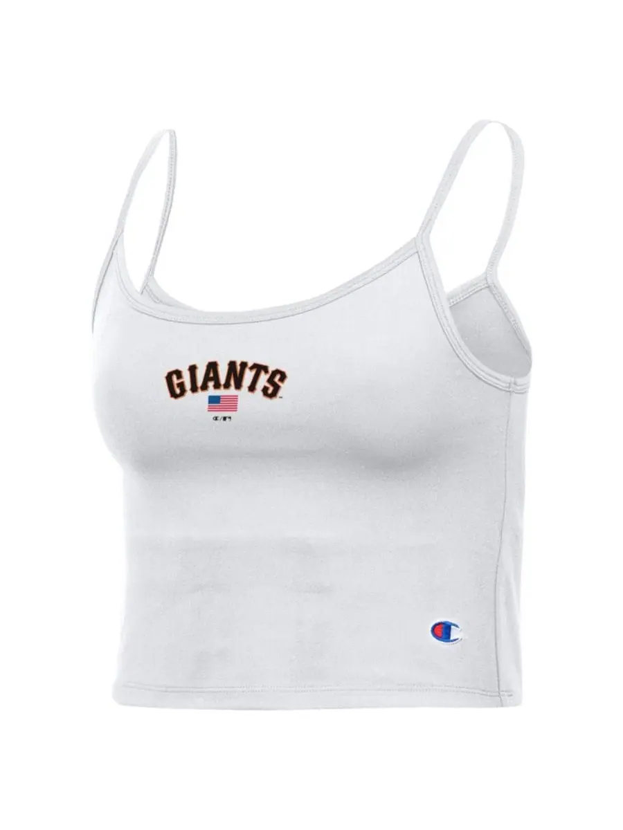 Майка-топ с встроенным бюстгальтером San Francisco Giants Champion — изображение 2 из 3, белый