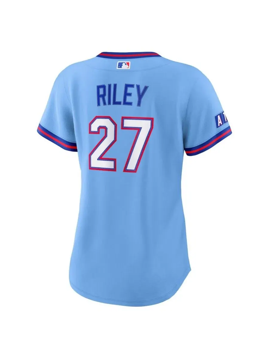 Джерси стадионное Nike Austin Riley Powder Blue Atlanta Braves 2026 City Connect — изображение 3 из 3, синий