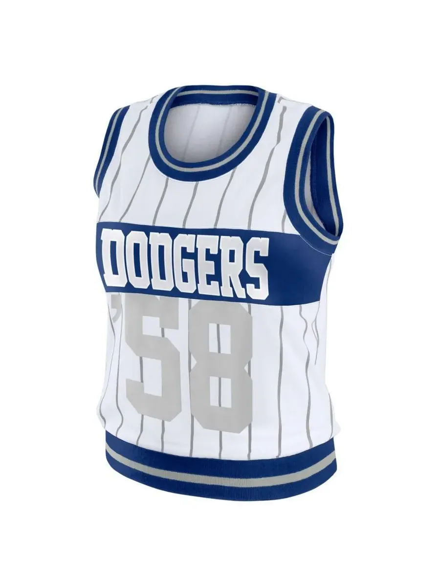 WEAR by Erin Andrews Женская белая спортивная майка Los Angeles Dodgers — изображение 2 из 3, белый