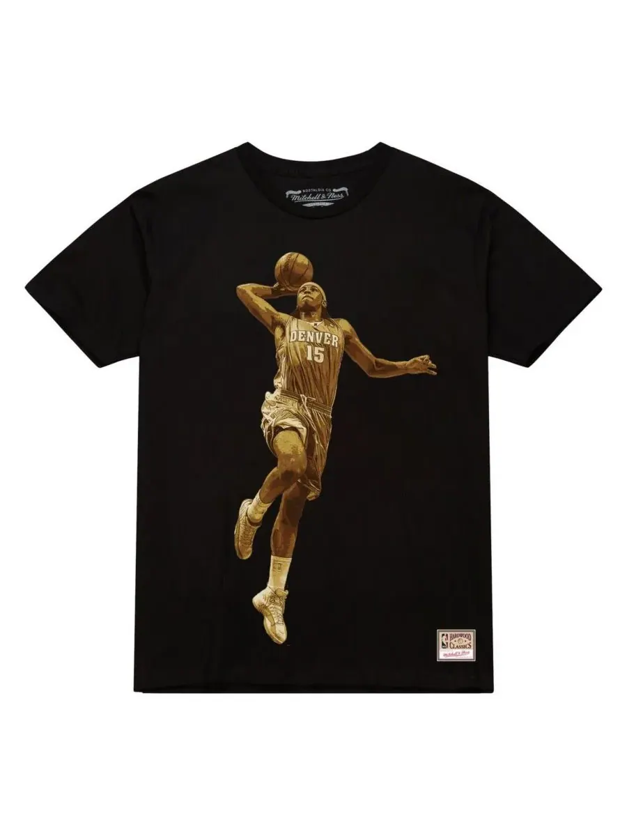 Mitchell & Ness Мужская черная футболка с изображением Кармело Энтони из команды Denver Nuggets — изображение 2 из 3, черный