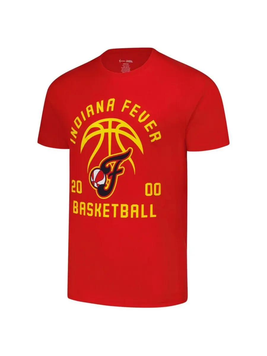 Stitches Мужская и женская красная баскетбольная футболка Indiana Fever — изображение 2 из 4, красный
