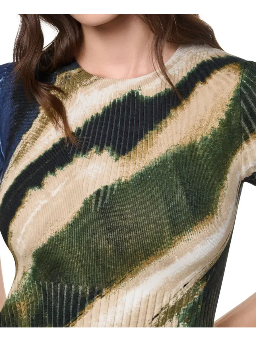 Джемпер с принтом, с коротким рукавом DKNY, Brushed Riverside — изображение 4 из 11